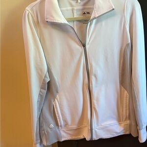 Adidas Women's Golf Cream & Gray Jacket